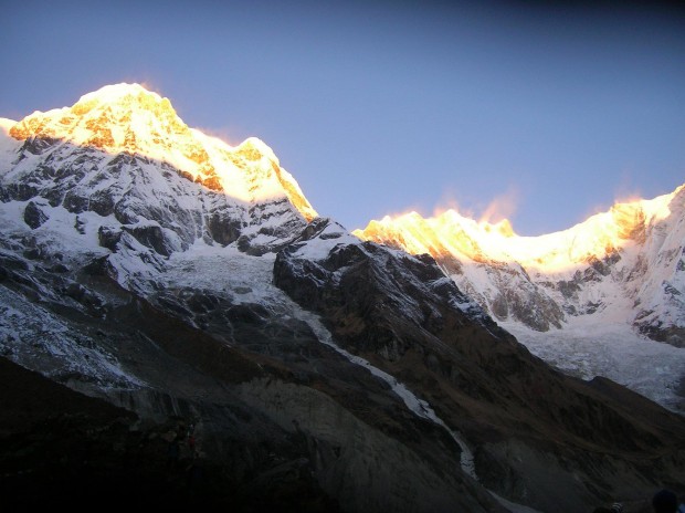 Annapurna Mountains at sunrise