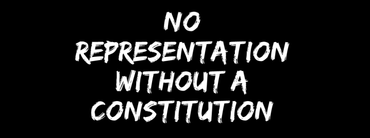 No representation without my constitution
